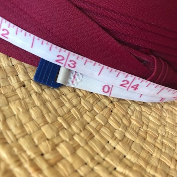 MADCAPS Paris New York Cranberry Band Straw Fedora Hat Vintage